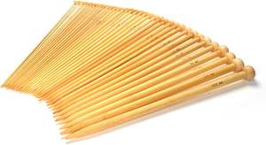 Lot de 36 aiguilles à tricoter en bambou (18 tailles de 2.0mm à 10.0mm) - Product Image 5