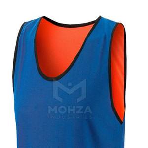New Design Custom Logo Breathable Short Sleeve <b>Training</b> <b>Bibs</b> 100% Polyester Quick Dry Sports Wear Low Price - Product Image 3