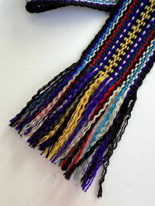 Cinturón Artesanal Multicolor de Estilo Folclórico, Cinturón Tejido Ancho Étnico Ucraniano Hutsul Cossack, Unisex, Estilo Tradicional Eslavo - Product Image 4