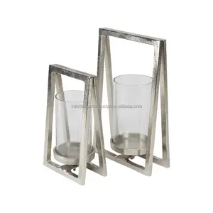 Bougeoir moderne fait à la main avec des détails antiques audacieux polonais mat fabriqué en Inde Zahid exporte pour les fleurs artificielles de jardin - Product Image 4