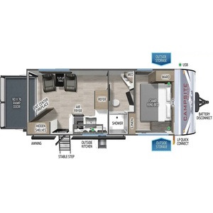 ข้อเสนอสุดคุ้มสำหรับรถบ้านรุ่นใหม่ปี 2027 Forest River Campsite Reserve 23TS - Product Image 2