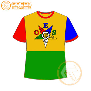 T-shirt Ordre de l'étoile de l'Est en gros Vêtements en jersey de coton T-shirt OES respirant de haute qualité Vêtements grecs pour femmes - Product Image 6