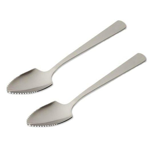 Cuchara de sandía de acero inoxidable de excelente calidad, bordes dentados, cuchara de postre de sandía, cuchara de puré de fruta para raspar alimentos - Product Image 3