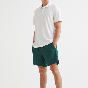 กางเกงขาสั้นออกกำลังกายของผู้ชายแบบสั่งทำแบรนด์สำหรับฤดูร้อนมีเชือกผูกปักลายตัวอักษร - Product Image 1