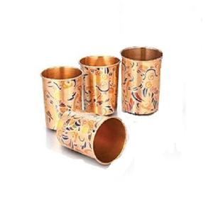 Verre à eau en cuivre au design avantageux, forme ronde, taille personnalisée, verre à lait pour ustensiles et accessoires en cuivre - Product Image 3