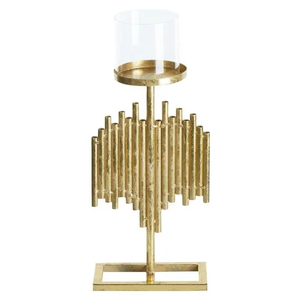 Premium Quality Metal And Glass Candle Jar Elegant Look Designer <b>Tea</b> <b>Light</b> <b>Holder</b> For Home Decoration Handmade - Product Image 2