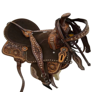 Selle Western économique en cuir véritable Original Shyam (WS 65)-Couleur de conception personnalisable confortable de haute qualité pour cheval - Product Image 2