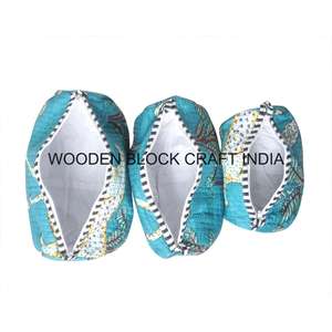 Personalized Cotton Tassel Pattern Quilted Zipper Closure Bohemian Style Cosmetic <b>Bag</b> Large Capacity Travel <b>for</b> Pouch - Product Image 1