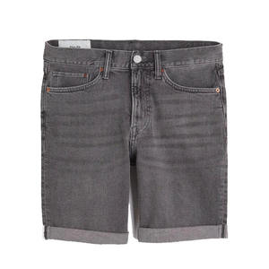 2025 Customized Design Boys Denim Shorts Casual <b>Jeans</b> Shorts for <b>Men</b> Charcoal Color Acid Washed <b>Men</b> Denim Shorts OEM Service - Product Image 5