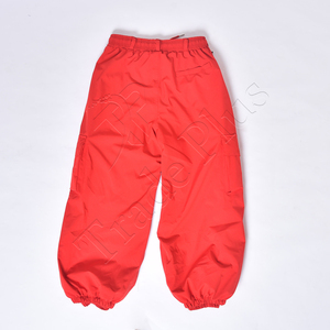 Pantalons de ski imperméables rouges en gros, pantalons d'hiver isolés, ceinture réglable avec fermeture éclair de ventilation et coupe ample pour le ski - Product Image 2
