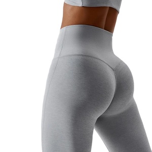 Leggings de compression en gros pour femmes, taille haute, effet push-up, couleur chair, extensibles, pour le yoga et le sport 2026 - Product Image 5