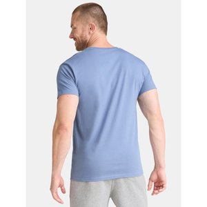 Camiseta de algodón 100% para hombre, camisetas finas de verano suaves informales para Fitness, ropa de casa para hombre, camiseta sólida de manga corta con cuello redondo para hombre - Product Image 4