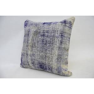 หมอนผ้าวูลสีม่วงลายวินเทจแบบวินเทจผ้าโมเสคผ้าคอตปะต่อลายองุ่นขนาด18X18นิ้วเทคนิคการทอ - Product Image 3