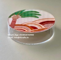 Boîte à dessert carrée en acrylique de qualité supérieure idéale pour les bonbons, les noix et les cadeaux de fête du Ramadan