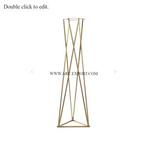 Qualité supérieure Dessus de table Métal Laiton Or Poli Décoration de mariage Intérieur et extérieur Classique Harlow Stand Pour la décoration intérieure - Product Image 2