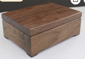 กล่องของขวัญและเครื่องประดับทำด้วยมือทำจากไม้ที่ทันสมัยขัดเงาสำหรับตกแต่งบ้านและตกแต่งคริสต์มาส - Product Image 2