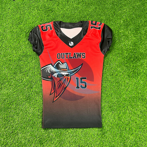 Camiseta de Fútbol Americano Deportiva de Alta Calidad, Sublimación Personalizada, Adulto, Corta, Transpirable, Absorbe la Humedad, para Entrenamiento y Práctica - Product Image 1