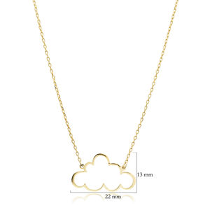 Nuage Design Plain Collier Bijoux En Argent Sterling 925 En Gros Turc Fabriqué À La Main - Product Image 2