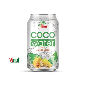 330ml de agua de coco enlatada con pulpa y mango Director del fabricante de Vietnam