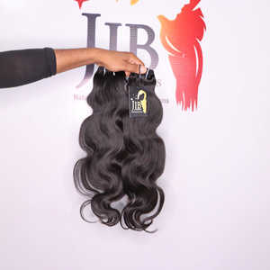 มัดผมมนุษย์แบบคู่ผมดิบหยิกตรงต่อช่อผมคนบราซิล - Product Image 1