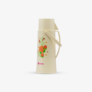 Thermos classique de 1 litre avec insert en verre de qualité supérieure, boîtier en plastique durable et bouchon à ouverture facile pour un usage quotidien - Product Image 2