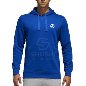 Streetwear superventas hombres sudaderas con capucha alta calidad sólido 100% algodón invierno su propio diseño personalizado en Stock - Product Image 4