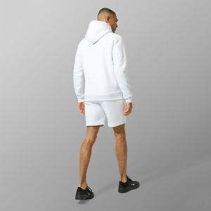 High Quality <b>Mens</b> Black Hoodies <b>and</b> <b>Shorts</b> <b>Set</b> Full Sleeve Cotton Fleece Casual Wear with Custom Logo for <b>Hoodie</b> <b>And</b> <b>Short</b> <b>Set</b> - Product Image 2
