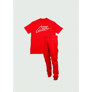 Traje de Jogger de dos piezas de verano para hombre de alta calidad, camiseta elegante de tendencia en línea, bordado de logotipo personalizado, conjunto rápido de estilo callejero - Product Image 6