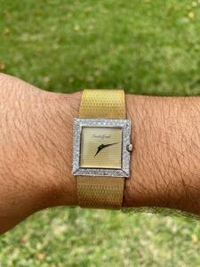 Reloj Unisex Bueche Girod, Diseño Vintage Delgado, Cristal con Bisel de Diamantes en Oro Blanco, Movimiento de Cuarzo, Pantalla Analógica-Digital - Product Image 3