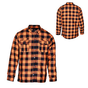 Chemise de moto à carreaux en aramide pour hommes à la mode pour doublé rembourré coupe-vent respirant protection équitation touring flanelle - Product Image 4