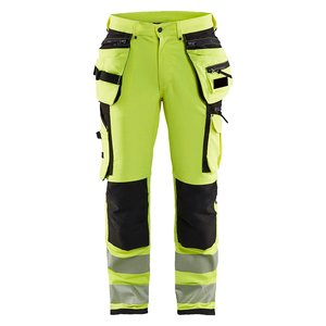 Vêtements de travail pour hommes, pantalon cargo de sécurité avec bandes réfléchissantes haute visibilité et multi-poches - Product Image 1