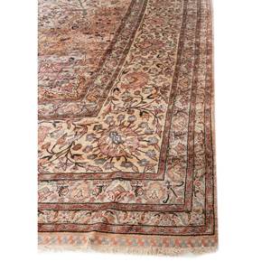 Alfombras de Seda Anudadas a Mano Gulmarg Pae-6216, Medallón Rosa Púrpura para el Hogar, Rectángulo de 9x12 para Pasillo, Decoración de Sala de Estar - Product Image 4