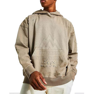 Sweat-shirts à capuche décontractés de base de haute qualité, design personnalisé, délavés, taille personnalisée, sweat-shirts à capuche décontractés de base délavés - Product Image 1
