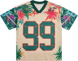 OEM Custom Y2K Jersey <b>Tshirt</b> Mens Oversized Fit Summer Graphic Top with Heat Transfer Print - Product Image 1