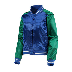 Veste Miami Hurricanes en satin et cuir blanc pour homme, présentez votre fierté d'équipe avec style avec le blouson bombardier pour homme, nouvel arrivage - Product Image 2