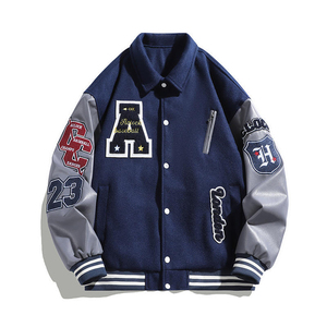 Custom Manufacturer High Quality Embroidery <b>Leather</b> Sleeves Letterman Varsity <b>Jackets</b> for <b>Men</b> Varsity <b>Jacket</b> for <b>man</b> - Product Image 6