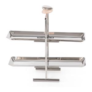 Bandeja de Chocolate decorativa para bodas, plato de Chocolate de diseñador de dos niveles, bandeja de Chocolate de calidad Superior - Product Image 3