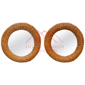 Espejo colgante de ratán para pared, de alta calidad, forma ovalada, indio, para el hogar/sala de estar, decoración Interior, nuevo - Product Image 2