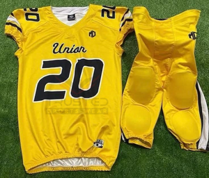 Uniforme de football américain en polyester de haute qualité, personnalisé pour adultes, vêtements d'équipe sportive, impression numérique, respirant, motif de numéro court - Product Image 5
