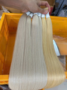 Extensions en Gros de Cheveux Humains Vierges Lisses à Tresser, 100% Naturels, Double Trame, Résistants à la Chaleur, Lisses comme des Baguettes - Product Image 6