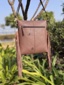 Hottest Sale Hand Tooled Carving Leather <b>Fringe</b> Handbag Cowhide Fur Gypsy Boho Vintage Handmade Shoulder Cross Body Stylish <b>Bags</b> - Product Image 3