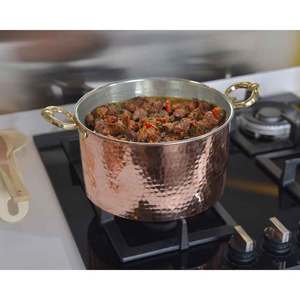 High in Demand Hot Serving Dishes Indian Exporter <b>Kitchen</b> <b>Utensils</b> Sets Safe <b>Copper</b> Serving Pot with High Quality - Product Image 3