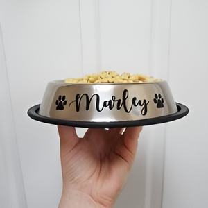 Low Price Handmade <b>Stainless</b> <b>Steel</b> Pet Feeder Food <b>Bowl</b> for Dogs and Cats Metal Pet Product for Parties - Product Image 3