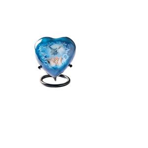 Urne souvenir en métal en forme de coeur avec support pour cendres d'animaux domestiques Urne en métal pour souvenirs d'amour avec le dernier fini au prix de gros - Product Image 6