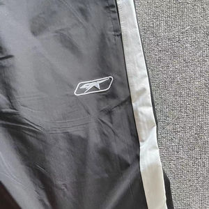 High Quality Cotton Blended Double-Layer Breathable Garment Dyed Casual Style Patchwork Mesh Fabric Straight Trousers Midweight - Product Image 4