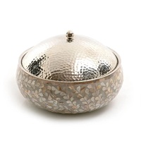Casserole classique AWO CSR-41, très vendue, en argent, avec couvercle en acier inoxydable écologique, de haute qualité, fabriquée à la main, diamètre 24 cm, en métal