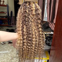 Wig rambut manusia terlaris produk rambut gelombang lembut Vendor Vietnam rambut mentah wig depan renda halus Swiss, renda Hd