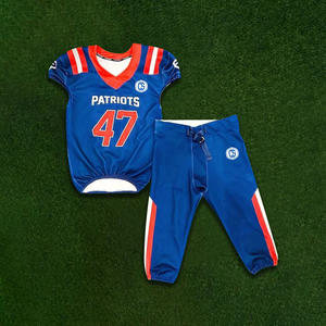 Uniforme de fútbol americano para niños personalizable, transpirable, de talla grande, de manga corta, fabricado en Pakistán, técnica de sublimación - Product Image 2