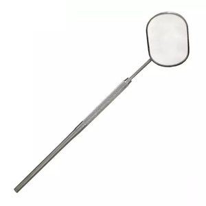 Espejo de pestañas de escritorio de forma redonda de acero inoxidable con luz al por mayor, instrumento cosmético de alta calidad con acabado cromado plegable - Product Image 3