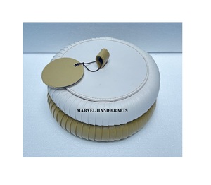 Ramadan 2025 Produit en cuir Artisanat en bois plateaux de service Plats de service artisanat pour la décoration du Ramadan Eid Mubarak coffret cadeau - Product Image 4